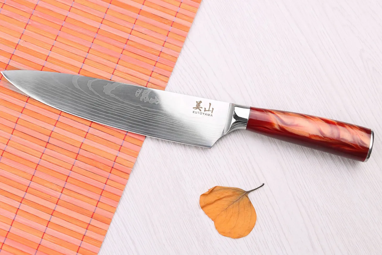 Set de 3 couteaux Kutoyama Red Flame chef + universel + office
