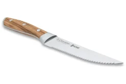 Set de 4 couteaux à steak 3 Claveles Kobe 11,5cm acier inox manche châtaignier