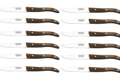 Set de 12 couteaux à steak Tramontina French lame lisse