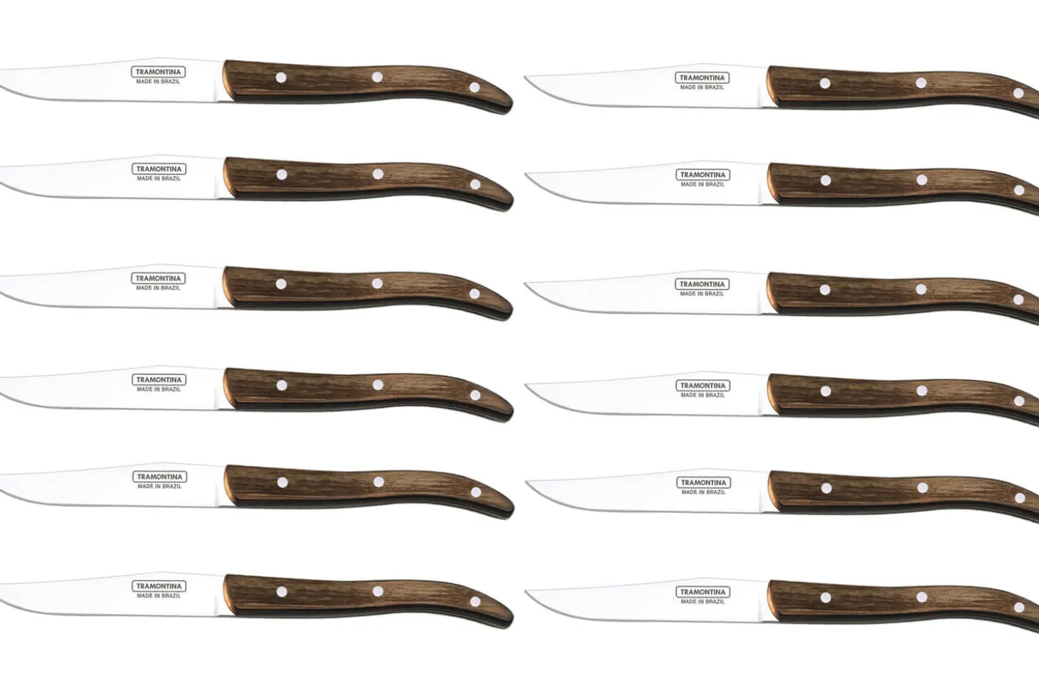 Set de 12 couteaux à steak Tramontina French lame lisse