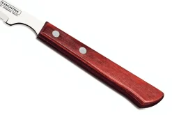 Set de 12 couteaux à steak Tramontina lame crantée 10cm manche rouge