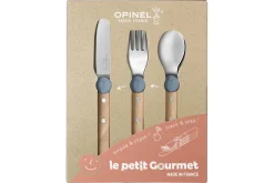 Set de couverts pour enfants Opinel Le Petit Gourmet coloris bleu pluie