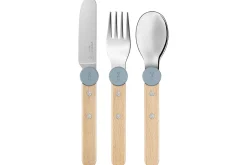 Set de couverts pour enfants Opinel Le Petit Gourmet coloris bleu pluie
