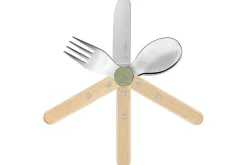 Set de couverts pour enfants Opinel Le Petit Gourmet coloris olive