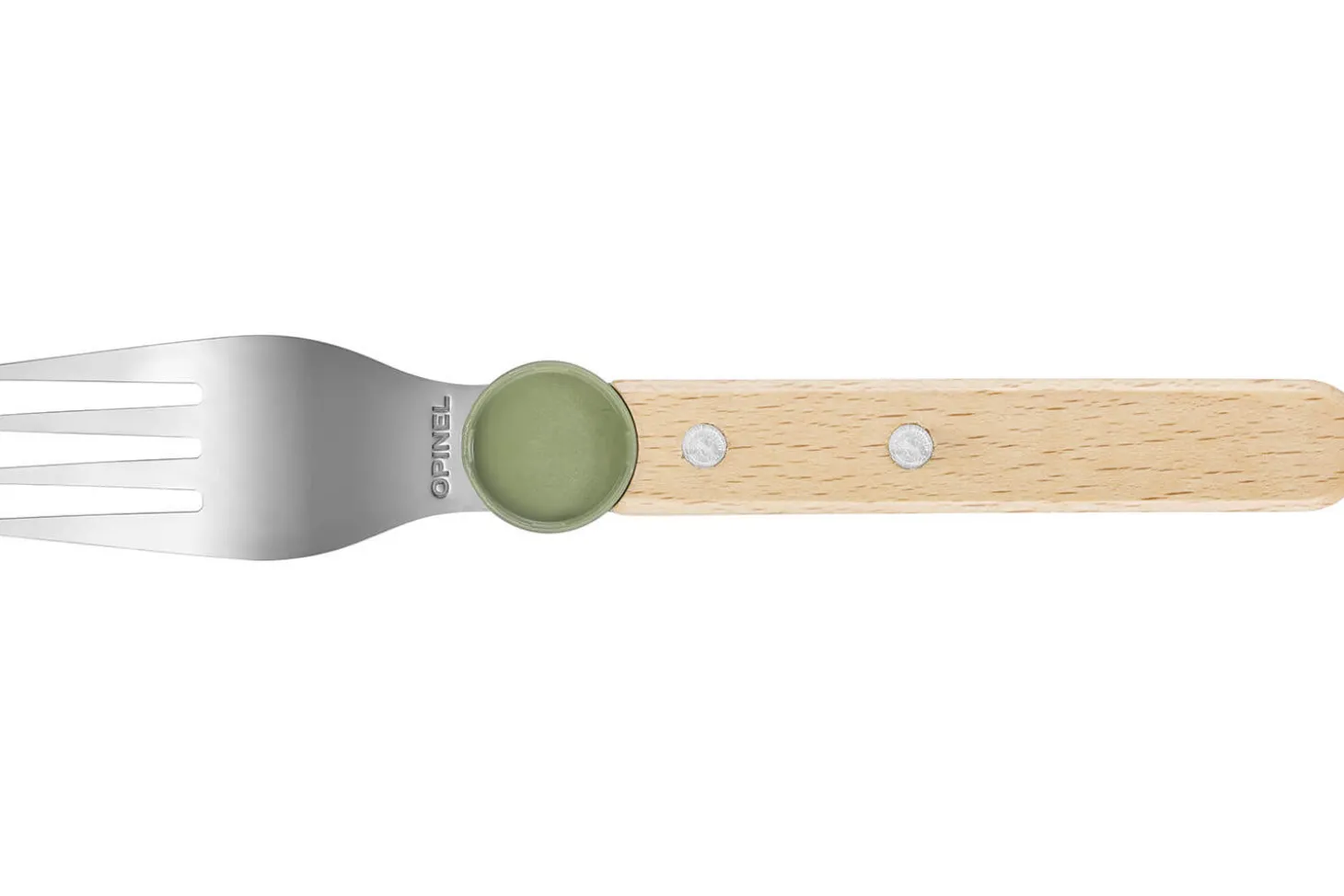 Set de couverts pour enfants Opinel Le Petit Gourmet coloris olive