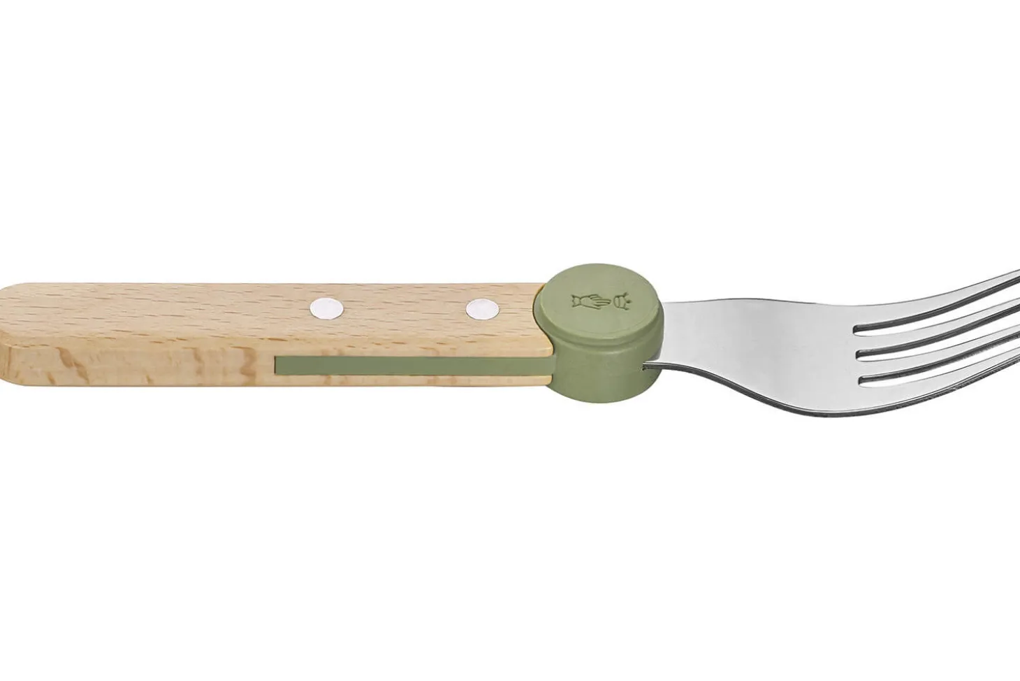 Set de couverts pour enfants Opinel Le Petit Gourmet coloris olive