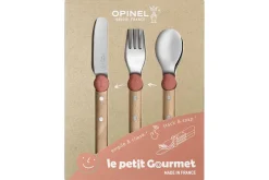 Set de couverts pour enfants Opinel Le Petit Gourmet coloris corail