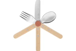 Set de couverts pour enfants Opinel Le Petit Gourmet coloris corail