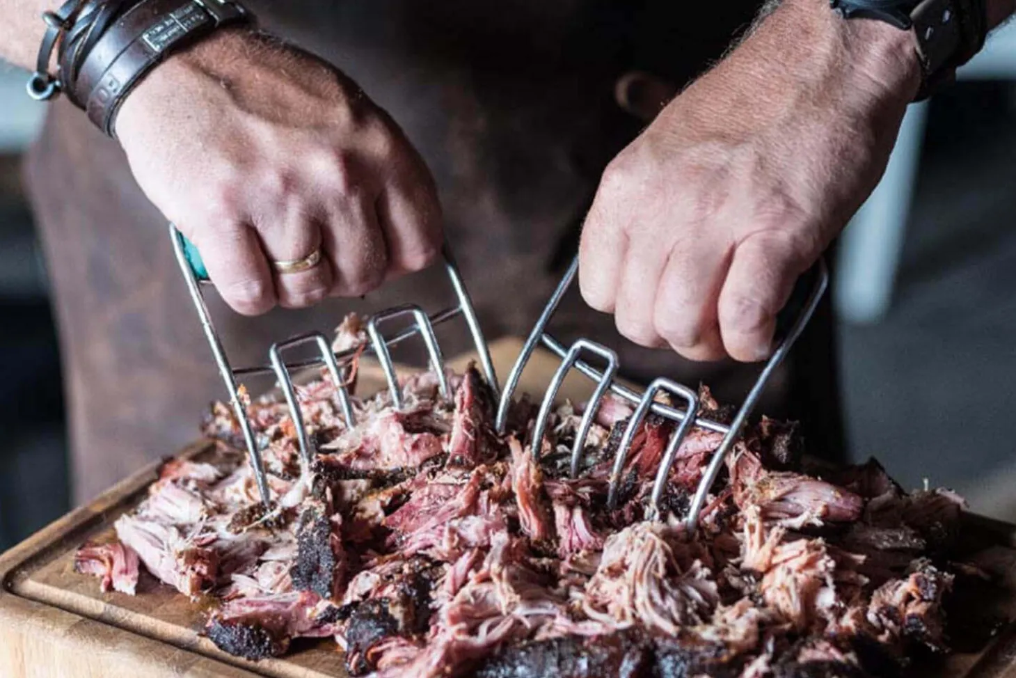 Set de 2 déchiqueteurs à viande Big Green Egg en acier inoxydable