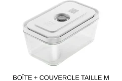 Set de démarrage Zwilling Fresh & Save 7 pièces M/L en verre 1 pompe à vide + 2 boîtes en verre + 4 sacs