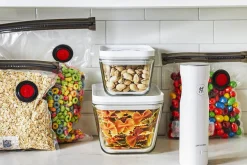 Set de démarrage Zwilling Fresh & Save 7 pièces M/L en verre 1 pompe à vide + 2 boîtes en verre + 4 sacs