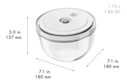 Set de démarrage Zwilling Fresh & Save 9 pièces 1 pompe à vide + 2 bols en verre M/L + 4 sacs S/M