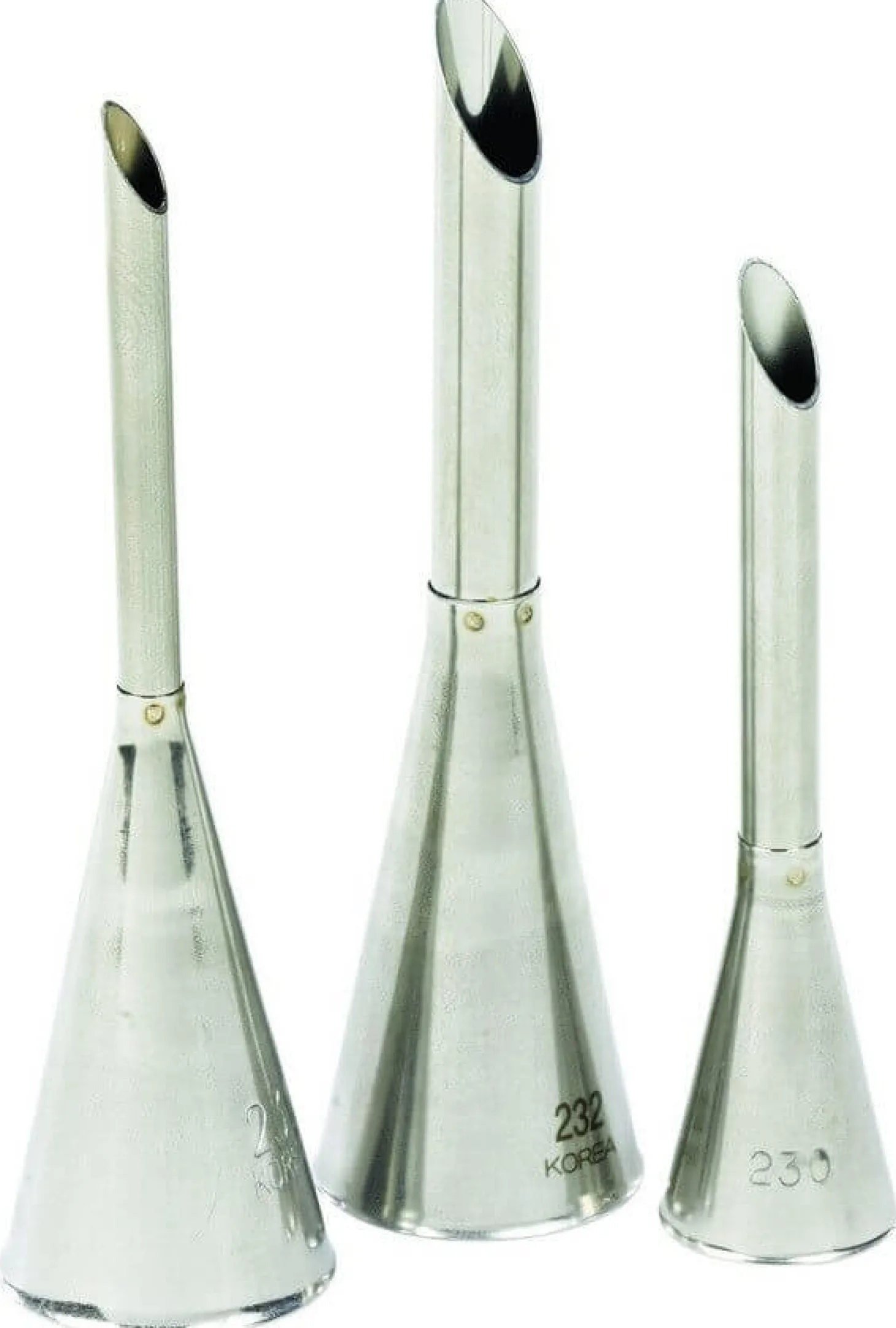 Set de 3 douilles inox pour remplir les choux - Ø 4, 6 et 8