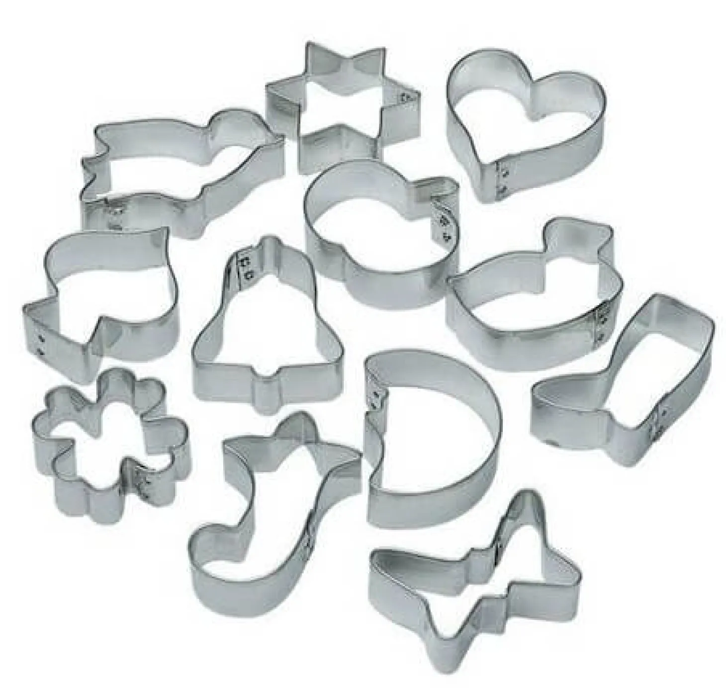 Set de 12 emporte pièces en fer blanc LARES
