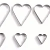 Set de 6 emporte-pièces Livoo inox forme coeur