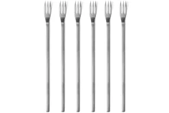 Set de 6 fourchettes à fondue au fromage Mono A acier inox