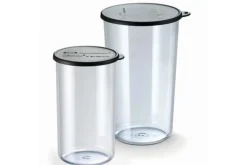 Set de 2 gobelets gradués 400ml et 600ml pour mixeur Bamix + couvercles