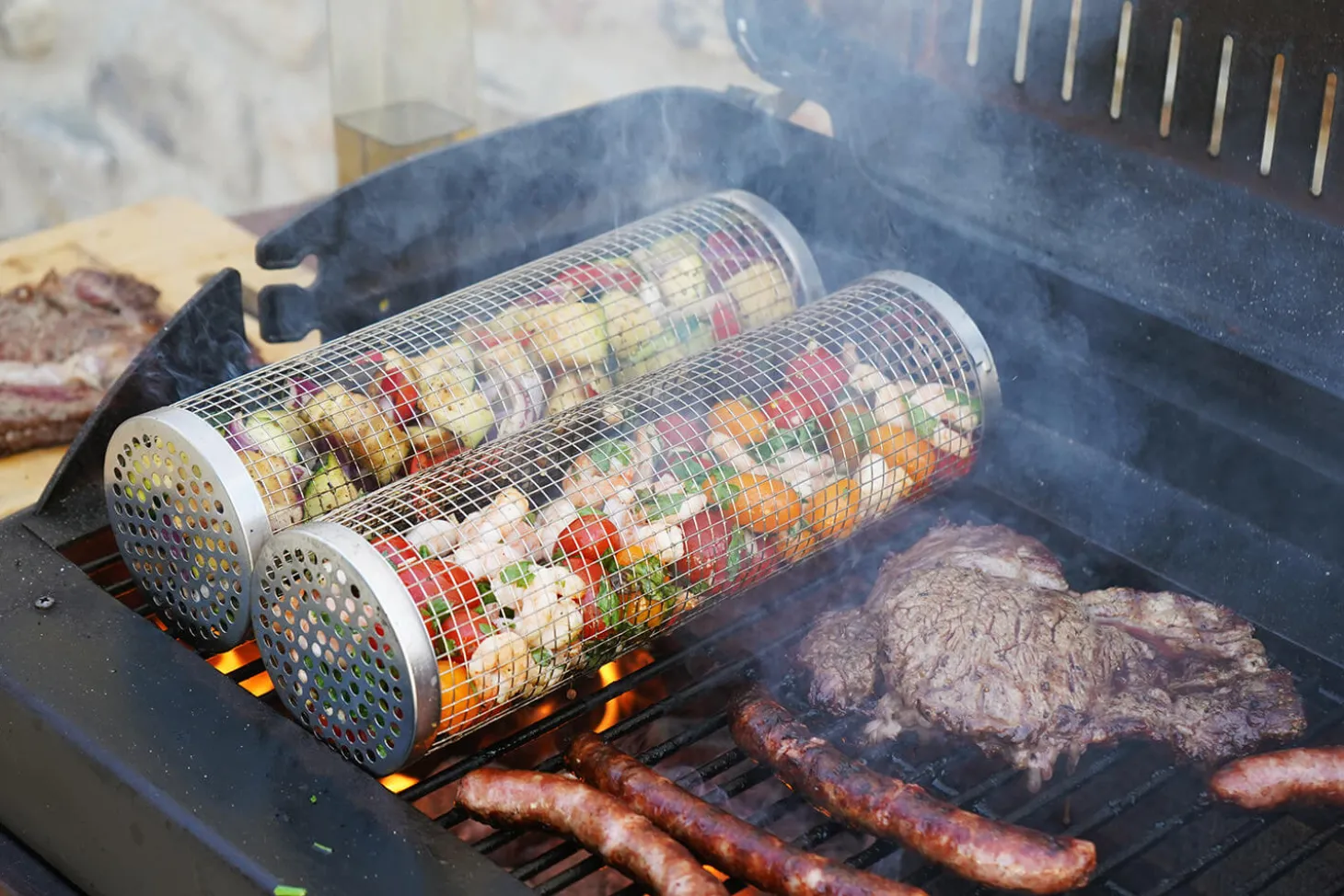 Set de 2 grilles de cuisson Cookut Roll Grill pour barbecue