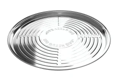 Set de 5 lèchefrites rondes jetables en aluminium pour Big Green Egg MiniMax, Small, Medium 28 x 2,5cm