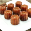 Set de 3 moules à cannelés bordelais en cuivre 5,5 cm