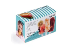 Set de 4 moules à glace Lékué en silicone 95ml - 4 couleurs