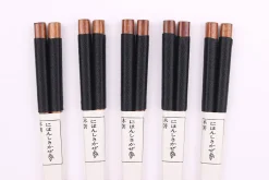 Set de 5 paires de baguettes chinoises Kutoyama en bois 23cm