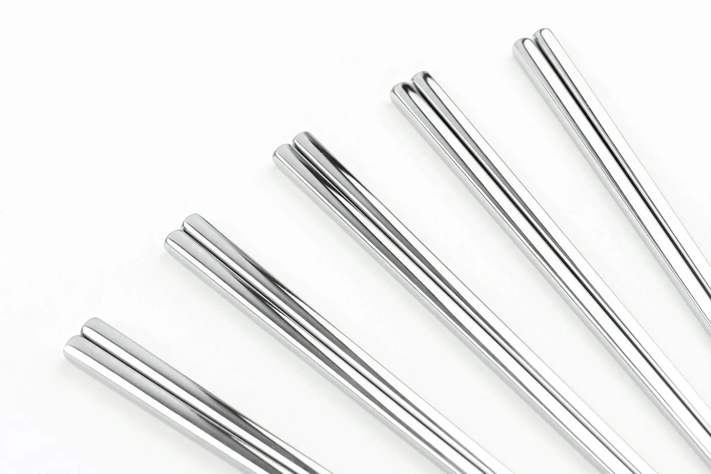 Set de 5 paires de baguettes chinoises en inox Kutoyama