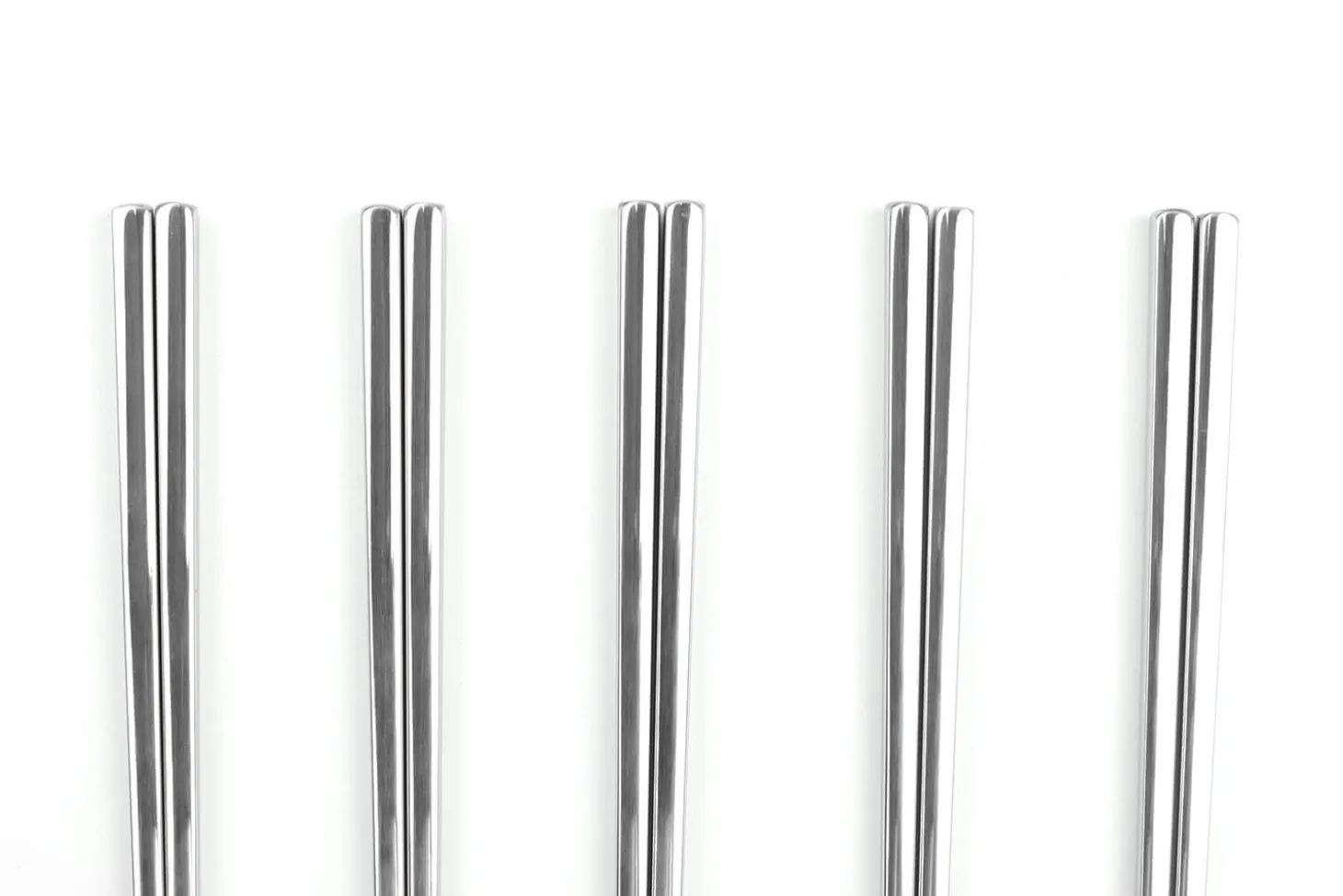 Set de 5 paires de baguettes chinoises en inox Kutoyama