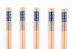 Set de 5 paires de baguettes chinoises en bambou Kutoyama - Modèle 3