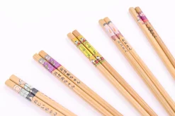 Set de 5 paires de baguettes chinoises en bambou Kutoyama - Modèle 6