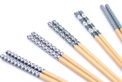 Set de 5 paires de baguettes chinoises en bambou Kutoyama - Modèle 1