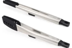 Set de 2 pinces Joseph Joseph Elevate Fusion en silicone avec reposoir intégré