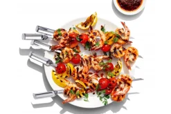 Set de 6 piques à brochettes OXO en acier inoxydable réutilisables