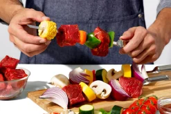 Set de 6 piques à brochettes OXO en acier inoxydable réutilisables