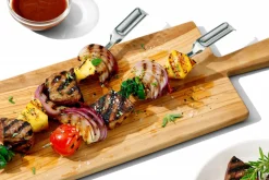 Set de 6 piques à brochettes OXO en acier inoxydable réutilisables