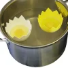 Set de 2 pocheuses à oeuf forme coquille silicone