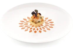 Set de 2 pochoirs en silicone professionnel Silikomart Naturae fleurs de lotus Ø10cm