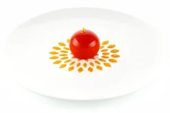 Set de 2 pochoirs en silicone professionnel Silikomart Naturae fleurs de lotus Ø10cm