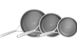 Set de 3 poêles Zwilling Peak Ceraforce® HyCoat en acier inoxydable et revêtement céramique 20, 24 et 26cm