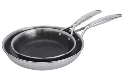 Set de 2 poêles Zwilling Peak Ceraforce® HyCoat en acier inoxydable et revêtement céramique 20 et 26cm