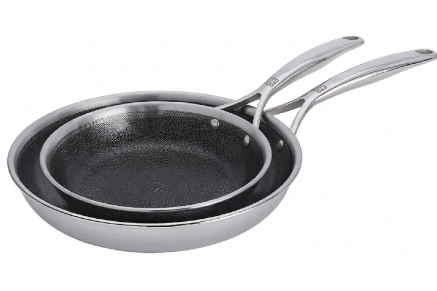 Set de 2 poêles Zwilling Peak Ceraforce® HyCoat en acier inoxydable et revêtement céramique 20 et 26cm