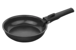 Set de 3 poêles Zwilling Unlock Ceraforme® Titanium en aluminium 20, 24 et 28 cm + 1 poignée amovible