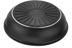 Set de 3 poêles Zwilling Unlock Ceraforme® Titanium en aluminium 20, 24 et 28 cm + 1 poignée amovible