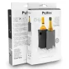Set de 2 refroidisseurs à vin Pulltex noir et gris réversibles