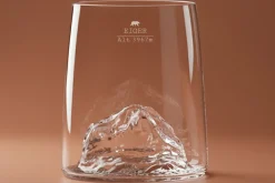 Set de 4 shooters Alaskan Maker Topographic en verre cristallin Swiss Edition
