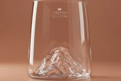 Set de 4 shooters Alaskan Maker Topographic en verre cristallin Swiss Edition