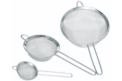 Set de 3 tamis ronds KitchenCraft à mailles fines en acier inoxydable