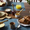 Set de 4 tartineurs courbes Bérard fait main en olivier 17,5cm