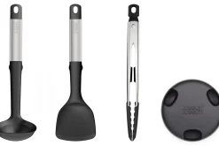 Set de 3 ustensiles Joseph Joseph Elevate Fusion en silicone avec support de rangement