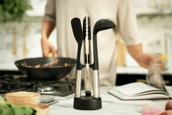 Set de 3 ustensiles Joseph Joseph Elevate Fusion en silicone avec support de rangement